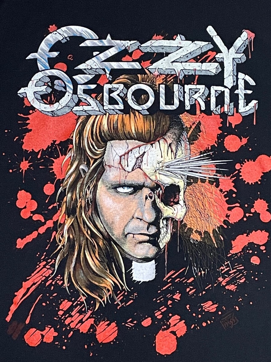 Vintage 1991 OZZY OSBOURNE Band T shirt size Lager made in Canada