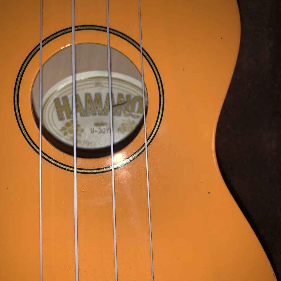 Hamano U-30YW Soprano Ukulele - Yellow 20” Long, 6.25” Wide - Image 3 of 4