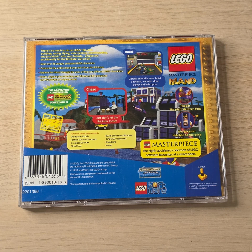 Lego Island 3D Action Adventure PC Video Game 2001 Original Release - Image 2 of 4