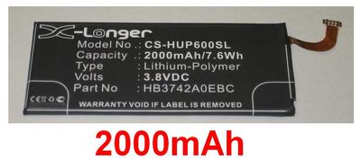 Battery 2000mAh Type HB3742A0E8C HB3742A0EBC for Huawei Ascend G620S, G630-U10