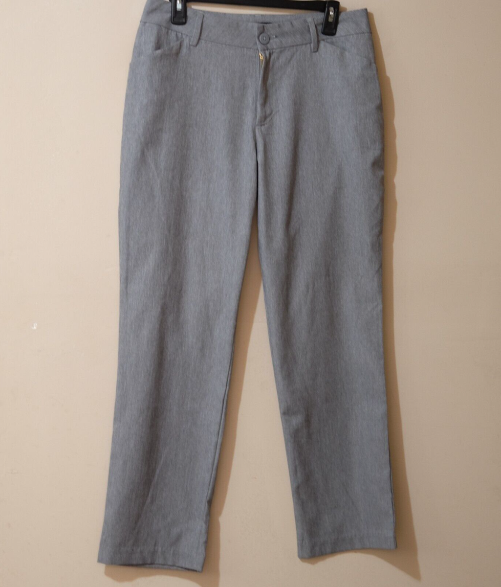 slim fit dress slacks Women's Lee Wrinkle-Free Relaxed Fit Straight-Leg Pants, Size: 12 T/Large, Blue main image 1