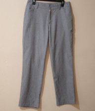 Nwot Lee Relaxed Fit Straight Leg Mid Rise Dress Pants Womens 10 Short H46-8