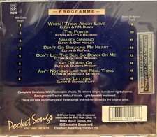 1128 ELTON DUETS  POCKET SONGS KARAOKE CDG  LOT MI