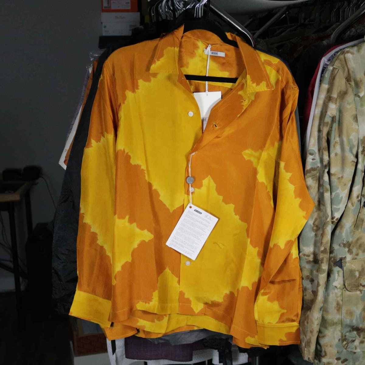 Bode New York Silk Lehariya Dye Shirt S/M New | eBay