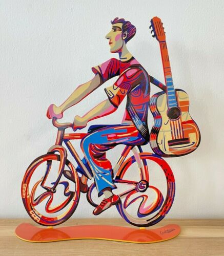 Pop art Metal  " Troubador rider "  sculpture  by DAVID GERSTEIN - 第 1/6 張圖片
