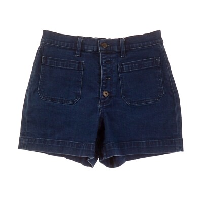 J. Crew Button-Fly Blue Jean Shorts Womens 28