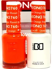 DND Daisy Gel Polish Soak Off 0.5fl.oz LED/UV Duo DND760- Russet Orange