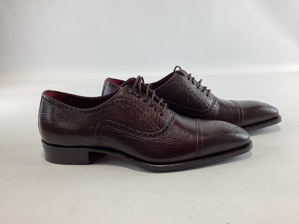 Mens Mezlan Reggio Brown Leather Dress Shoes 11M NEW | eBay