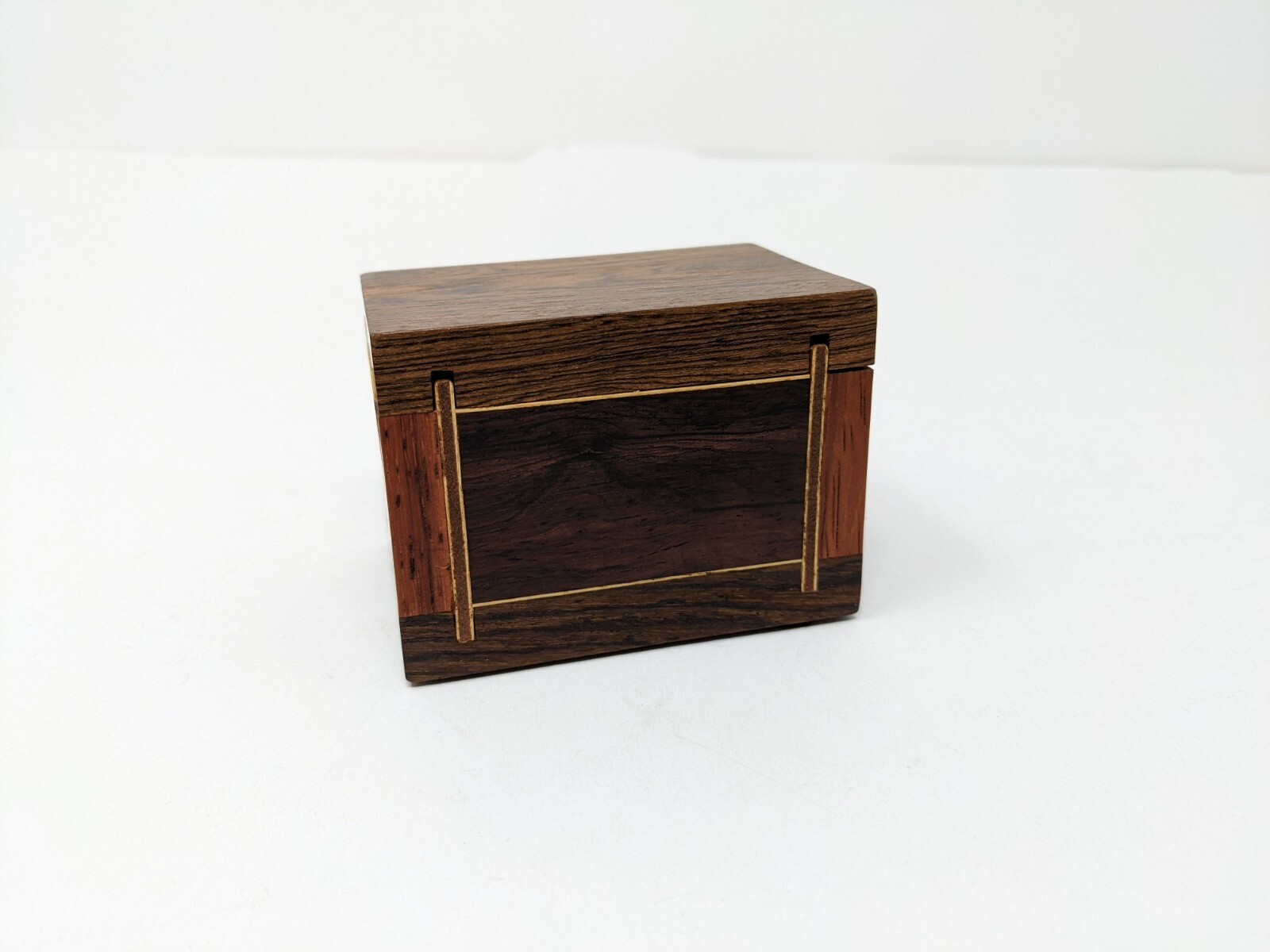 Handmade Small Wooden Box Trinket Jewelry Box Mixed Wood Types eBay