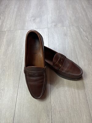 Allen Edmonds Holton Penny Loafers Shoes Men s 9 A USA Made Leather Slip On
