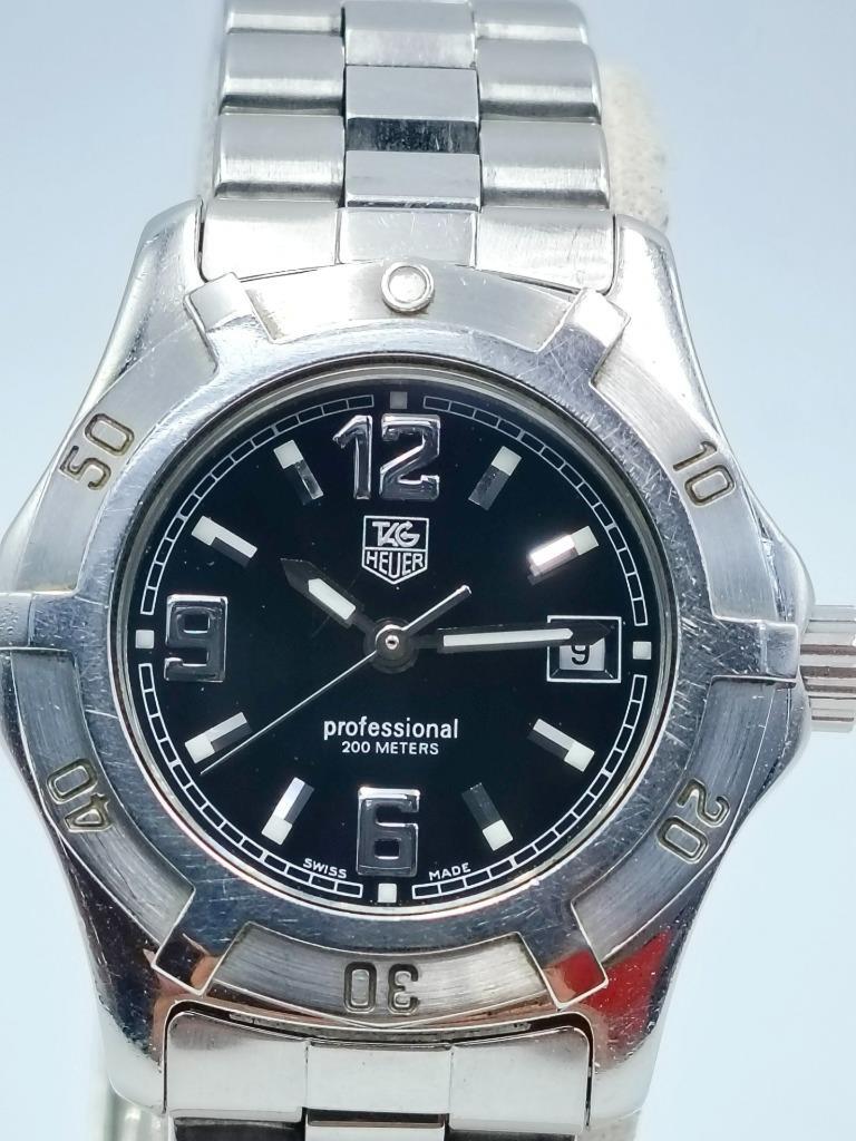 Authentic TAG Heuer WN1310 Professional 200 Black Dial 30mm Steel