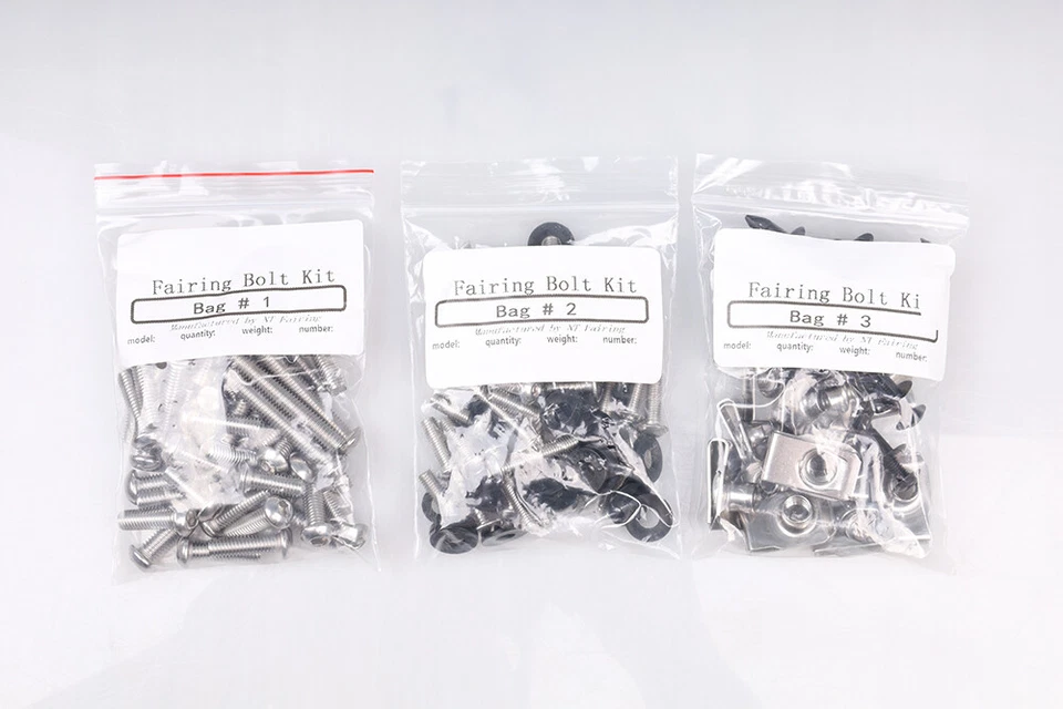 Perno de carenado plateado PL apto para Honda Yamaha Ninja Ducati Aprilia Foto 2 de 4