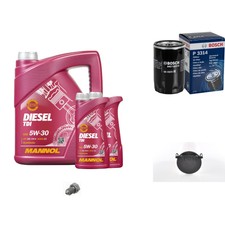 BOSCH inspektionspaket 7 L MANNOL DieseL TDI 5W-30 für VW Golf V 1.6 Audi A3