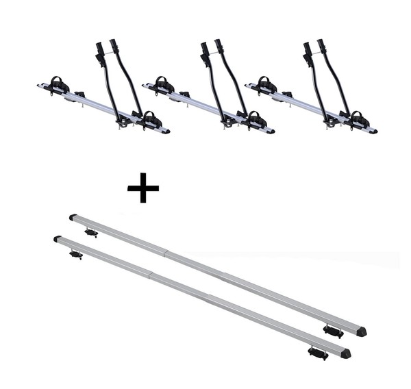 3X FahrradträGer Sagittar+DachträGer Rapid FüR FüR Mercedes C Kombi S204 5TüR 07-image