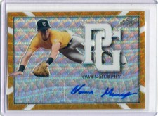2021 Leaf Perfect Game Autographs Gold Wave Proof Owen Murphy Auto 1/1