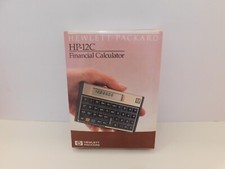 HP 12C Financial Calculator VINTAGE With Original Case  Manual / Made In Brazil