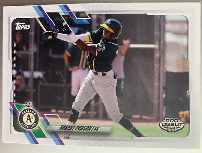 2021 Topps Pro Debut ROBERT PUASON #PD-82 OAKLAND ATHLETICS A'S