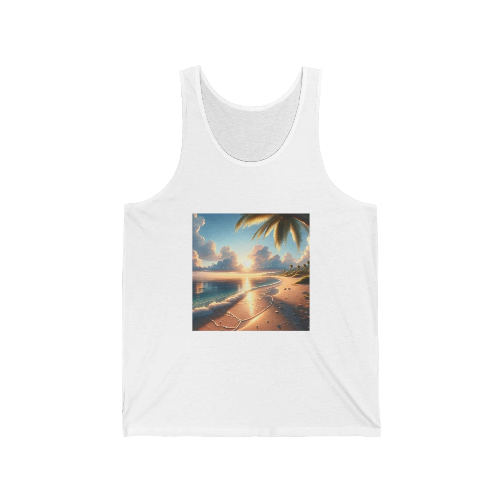 Tropical Sunset Unisex Jersey Tank, Beachwear, Summer Vibes, Vacation Shirt,
Opens in a new window o