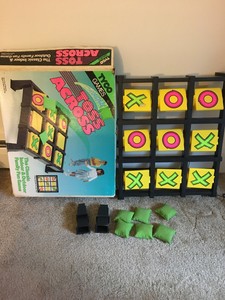 Vintage Toss Across Game Tic Tac Toe Bean Bag Indoor Outdoor Complete Box Tyco 85633070903 Ebay