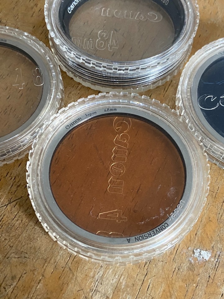 (4) Canon 48mm Filters for FL Lenses, Excellent eBay