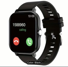 Smart Watch with Wireless Calling, Sport Mode Fitness Monitoring, Unisex Black 