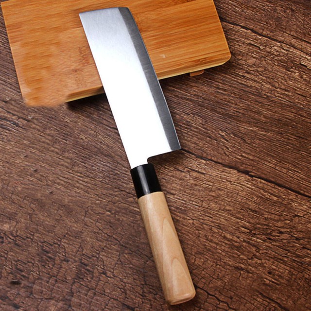 Nakiri Stainless Steel Japanese Chef Knife Cutting Vegetables Fruits