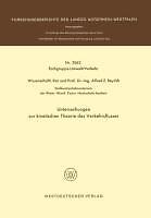 Untersuchungen Zur Kinetischen Theorie Des Verkehrsflusses | Buch | 978353102662
