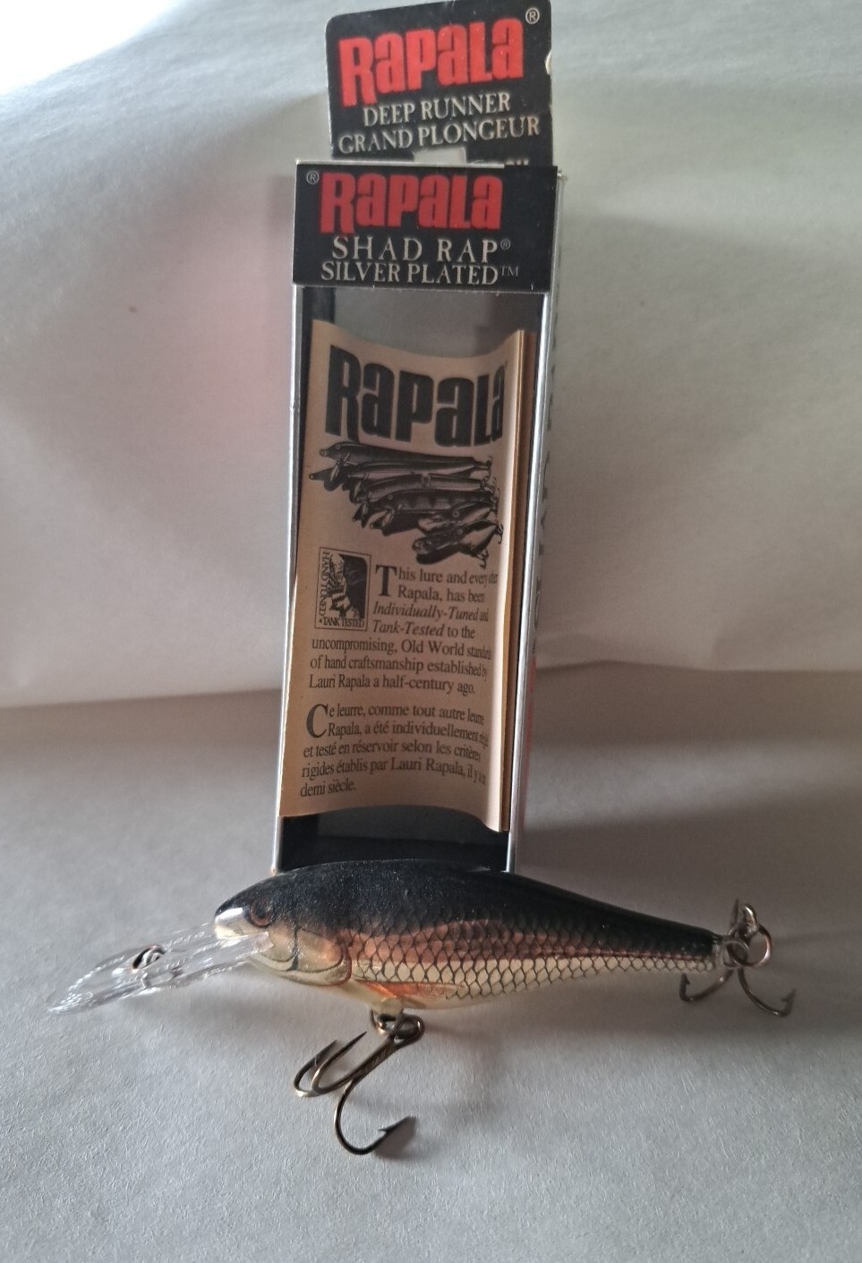 Leurre De Pêche Rapala Shad Rap Deep Runner SR-7 S - Couleur Argent, Pour Truite, Brochet, Perche - Fabriqué En Irlande