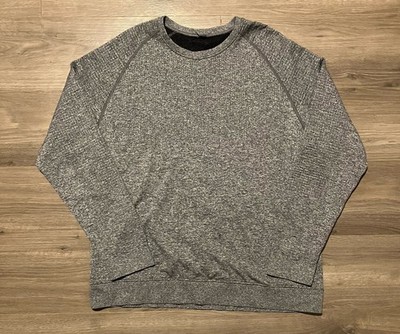 Lululemon Engineered Warmth Long Sleeve Crew Men s 2XL Gray Heather Merino Wool