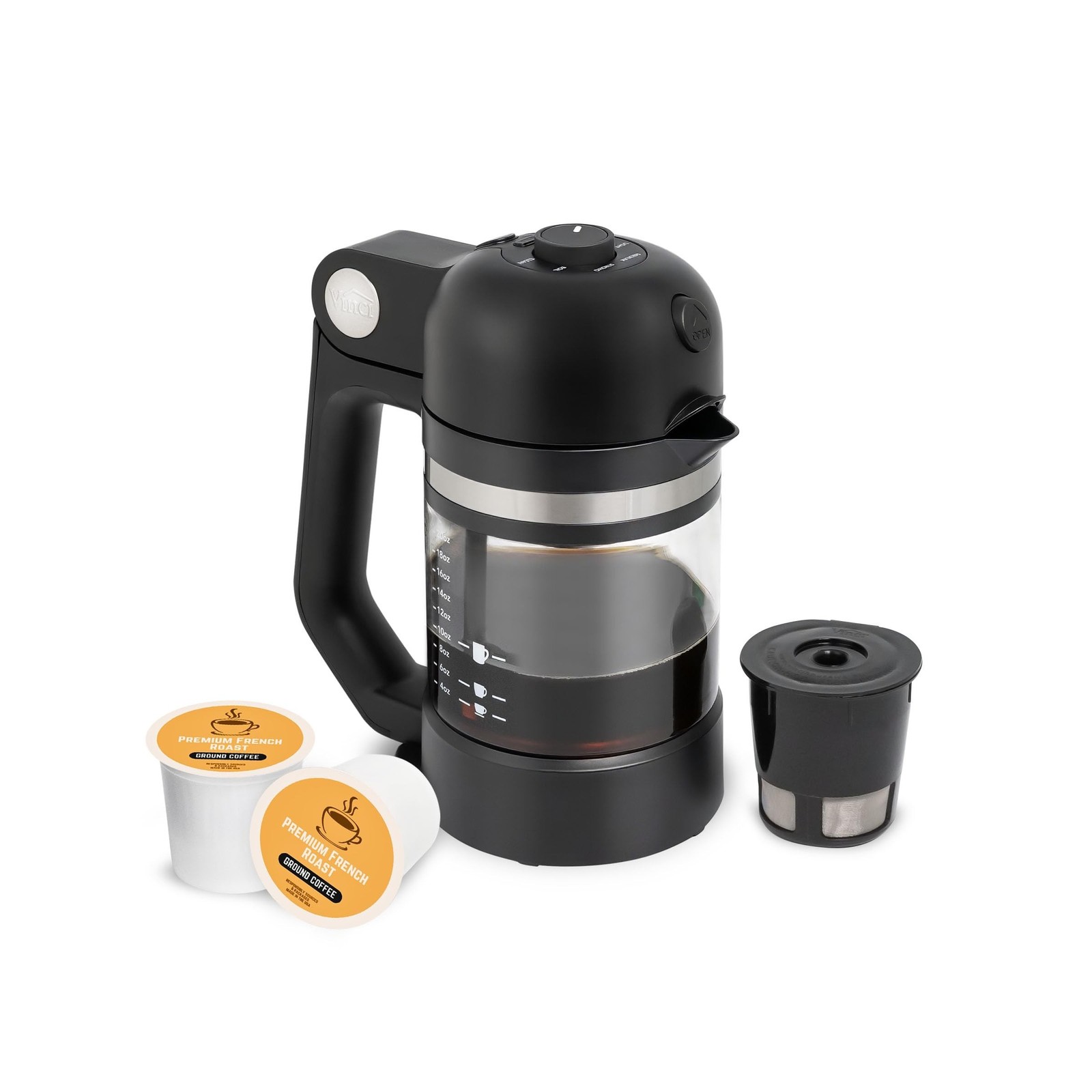 VINCI Micro Café Smallest Single-Serve Coffee Brewer | Compatible with Keur