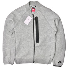 Nike Tech Fleece Bomber Full-Zip Jacket FB8008-063 Grey Men's Small S