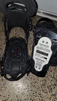 Carbon fiber Bent Metal Solution black Snowboard Bindings size m Carbon fiber