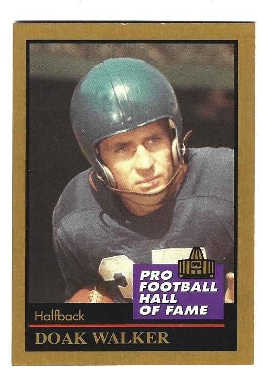 D 1991 Enor Pro Football Hall Of Fame Doak Walker #147 EXC