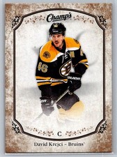 2015-16 Upper Deck Champ's Gold Back #114 David Krejci Boston Bruins SP