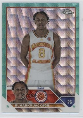 2023 Chrome McDonald's All American Aqua Wave Refractor /199 Elmarko Jackson kf4