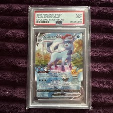 2021 POKEMON SWORD & SHIELD EVOLVING SKIES SECRET FULL ART/GLACEON VMAX PSA 9