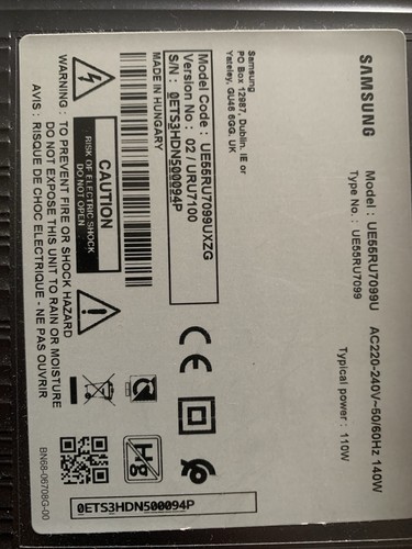 Samsung UE55RU7099U TV