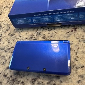 Nintendo 3DS Launch Edition Cobalt Blue Handheld System Box Games Games Games