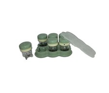 Baby Bullet Magic 6 Replacement W/Date Dia Storage Cups  Frezzer Tray W/ Lid