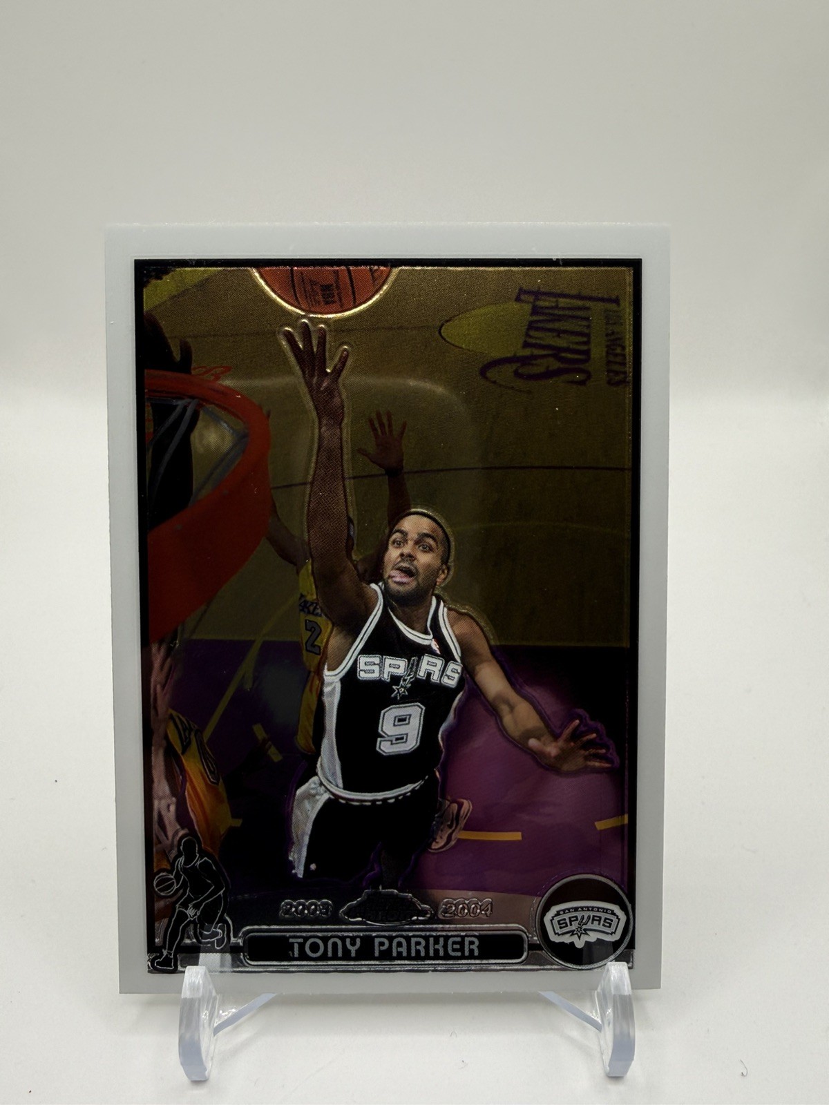 2003-04 Topps Chrome - Tony Parker #9 Refractor San Antonio Spurs