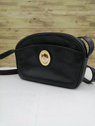 Sac à bandoulière Christian Dior noir 9,8 pouces