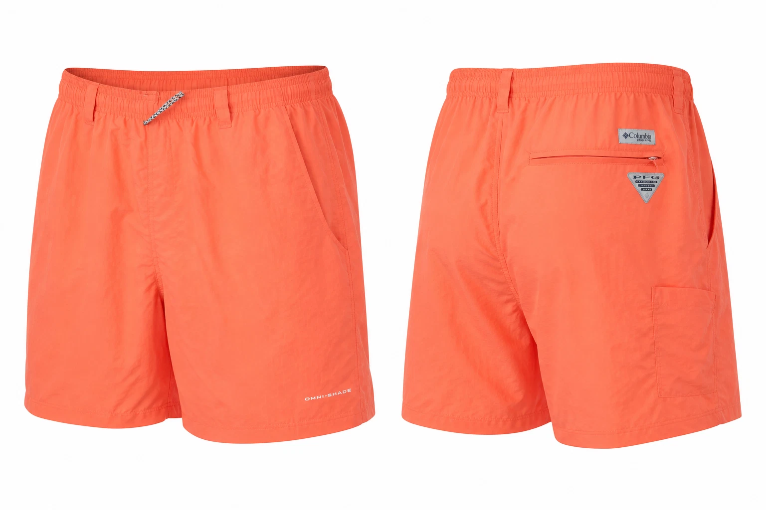 Columbia PFG Omni-Shade Shorts XXL 2TG Orange Fishing Performance Casual