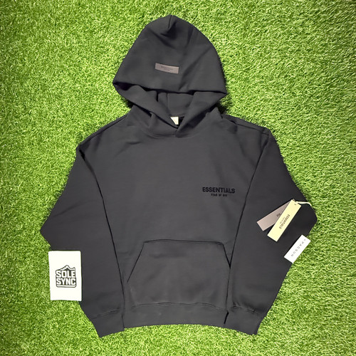 Fear of God Essentials Hoodie SS22 Stretch Limo Black - 100% Authentic (XXS-XXL)