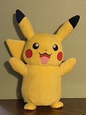 RARE Talking Pikachu Plush 14"   Works Movie Style Pok mon Toy No Longer Sold
