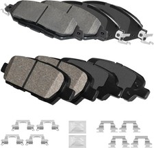 Ceramic Disc Brake Pads Kits Front and Rear, Fit for 2013 INFINITI JX35, 2014