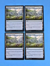 4x Memorial To Genius Dominaria 2018 DOM Mtg Magic Card Blue Island Land 243