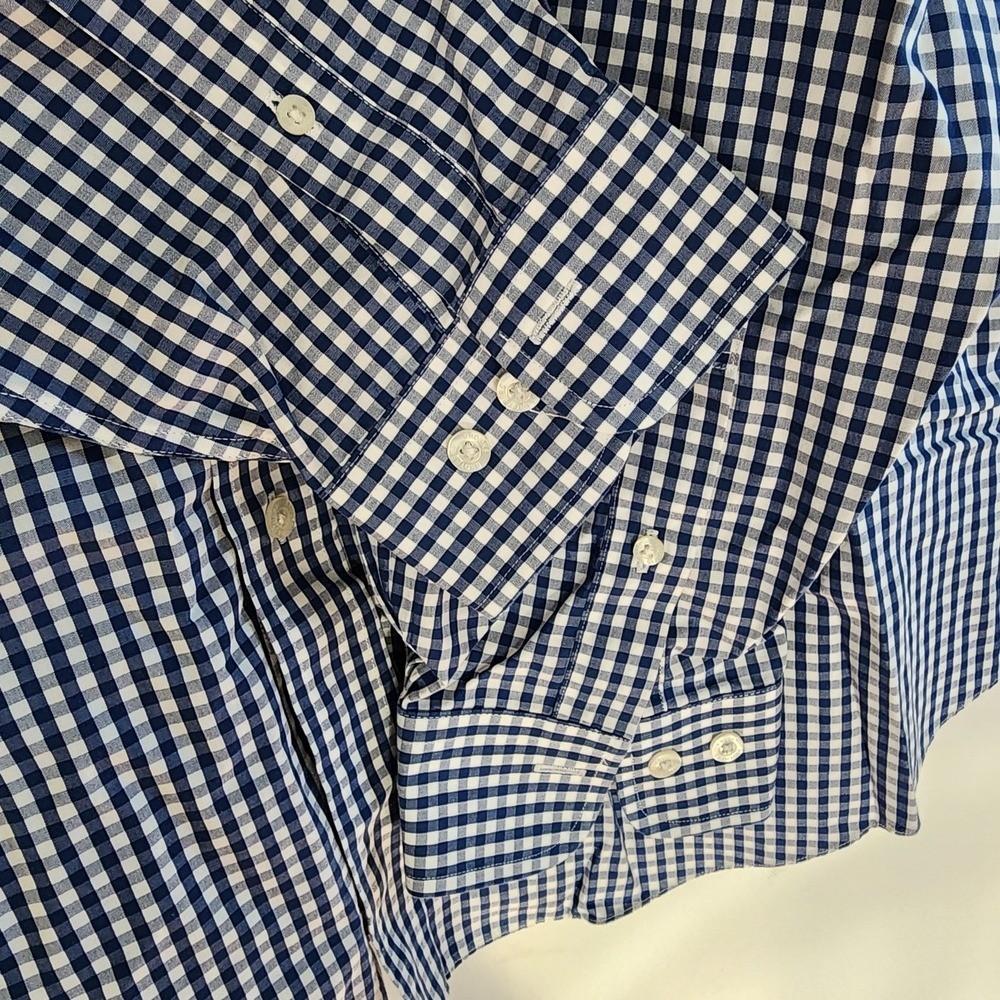 Brooks Brothers 1XLT Non-Iron Gingham Button Down Shirt Preppy Office wear Casua thumbnail 9