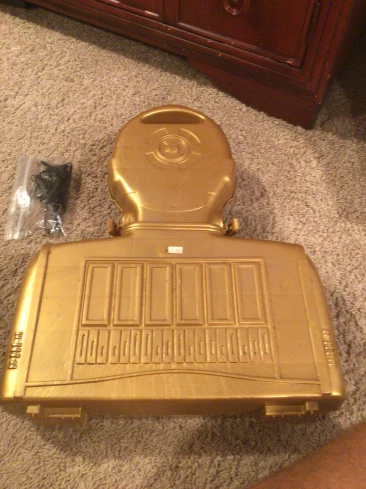 Estuche de transporte Star Wars 1996 figura de acción almacenamiento C-3PO con 12 figuras armas Foto 3 de 4