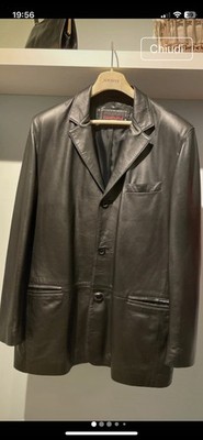 Chevignon Jacke Blazer Herren Leder Leather Coat Man Size XXL
