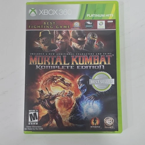 Mortal Kombat Komplete Edition Xbox 360, Complete, NTSC-U/C, M, 20…